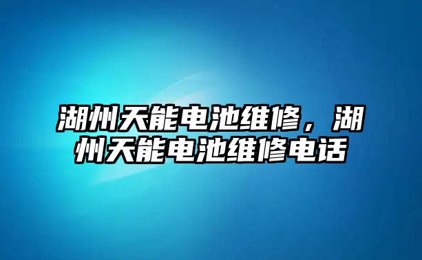 湖州天能電池維修，湖州天能電池維修電話