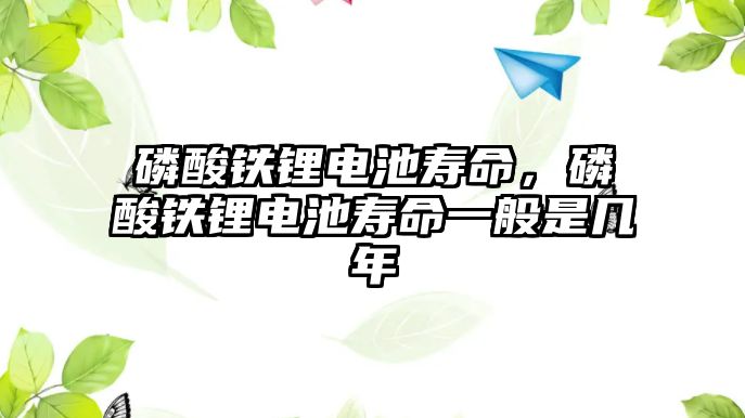 磷酸鐵鋰電池壽命，磷酸鐵鋰電池壽命一般是幾年