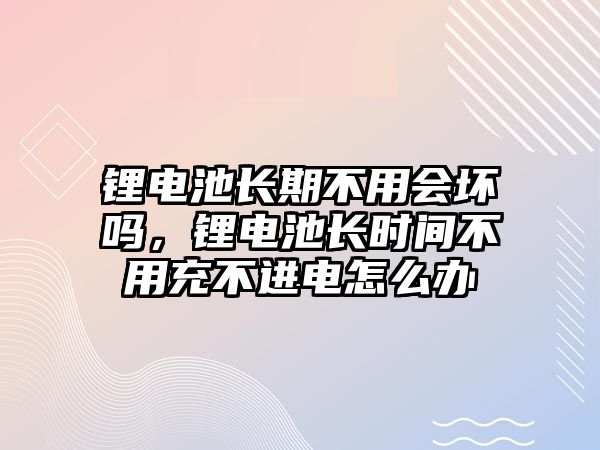 鋰電池長期不用會壞嗎，鋰電池長時間不用充不進電怎么辦