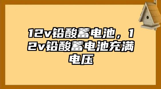 12v鉛酸蓄電池，12v鉛酸蓄電池充滿電壓