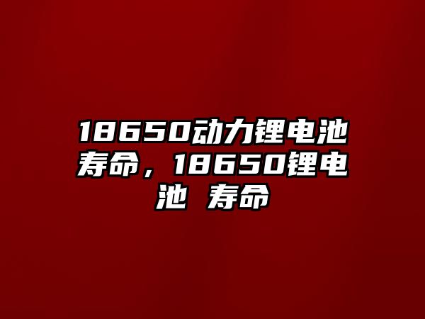 18650動(dòng)力鋰電池壽命，18650鋰電池 壽命