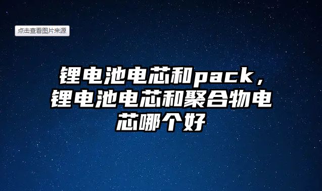 鋰電池電芯和pack，鋰電池電芯和聚合物電芯哪個(gè)好