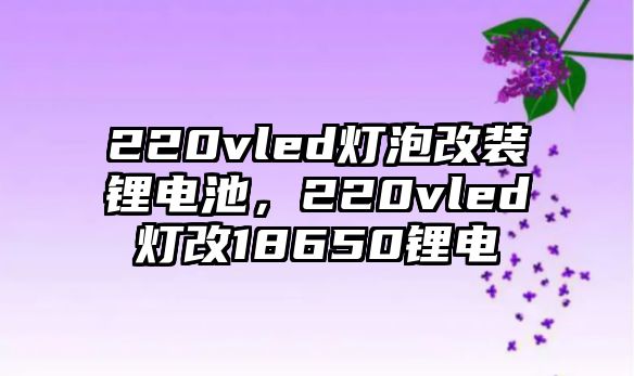 220vled燈泡改裝鋰電池，220vled燈改18650鋰電