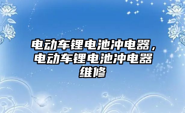 電動車鋰電池沖電器，電動車鋰電池沖電器維修