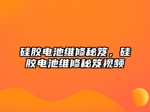 硅膠電池維修秘笈，硅膠電池維修秘笈視頻