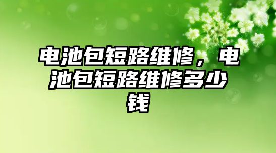 電池包短路維修，電池包短路維修多少錢