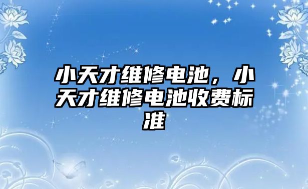 小天才維修電池，小天才維修電池收費標準