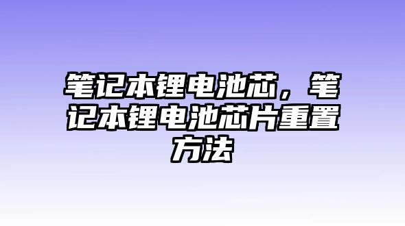 筆記本鋰電池芯，筆記本鋰電池芯片重置方法