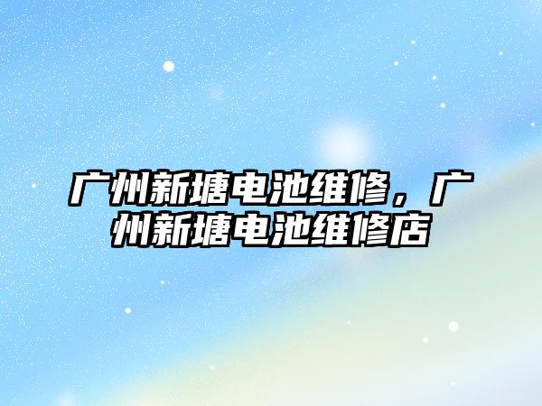 廣州新塘電池維修，廣州新塘電池維修店