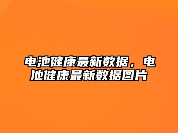 電池健康最新數據，電池健康最新數據圖片