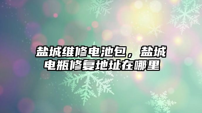 鹽城維修電池包，鹽城電瓶修復地址在哪里