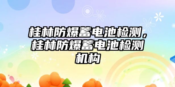 桂林防爆蓄電池檢測，桂林防爆蓄電池檢測機構