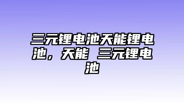 三元鋰電池天能鋰電池，天能 三元鋰電池