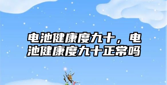 電池健康度九十，電池健康度九十正常嗎